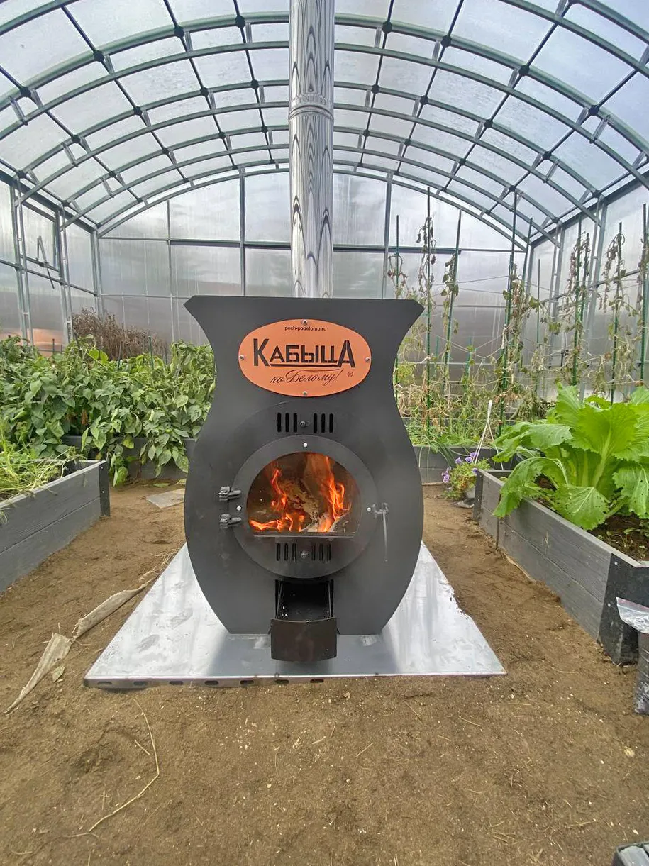Печь Кабыца в теплице